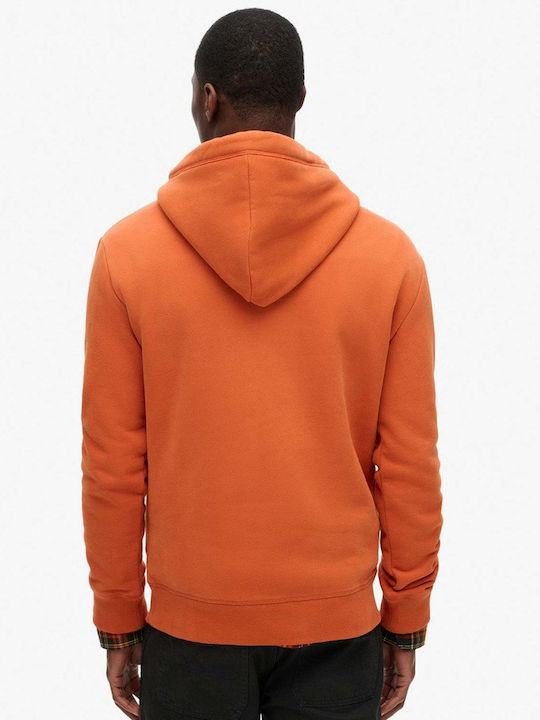 D1 Ovin Sweatshirt with Hood Brown