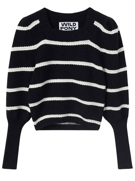 Γυναικείο Πουλόβερ White/black