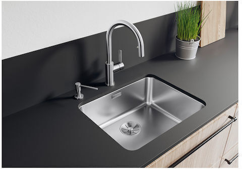 Blanco Solis 500-u Υποκαθήμενος Inox Μ54xΠ44cm Ασημί