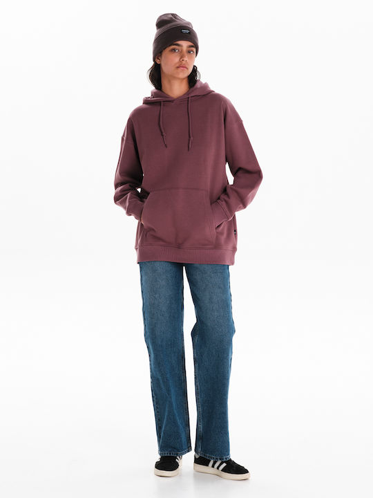 Women's Sweatshirt Hooded Purple