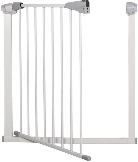 Security Door made of Metal in White Color 85εκ. 1pcs