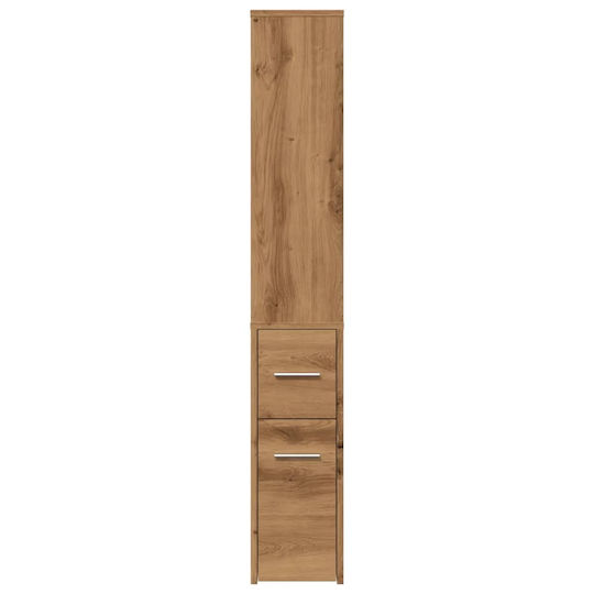 vidaXL Στήλη Μπάνιου Τοίχου Μ22xΒ41xΥ135cm Δρυς