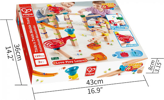 Hape Παιχνίδι Κατασκευών Ξύλινo Track Set