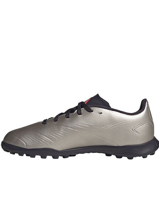 Predator League Kids Turf Soccer Shoes Silver