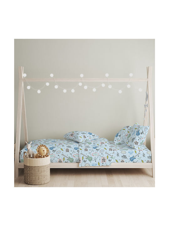 Cokitex Σετ Μονά Blue 165x270cm Cokitex Σετ Μονά Blue 165x270cm