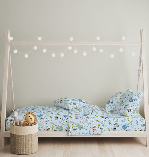Cokitex Σετ Μονά Blue 165x270cm Cokitex Σετ Μονά Blue 165x270cm