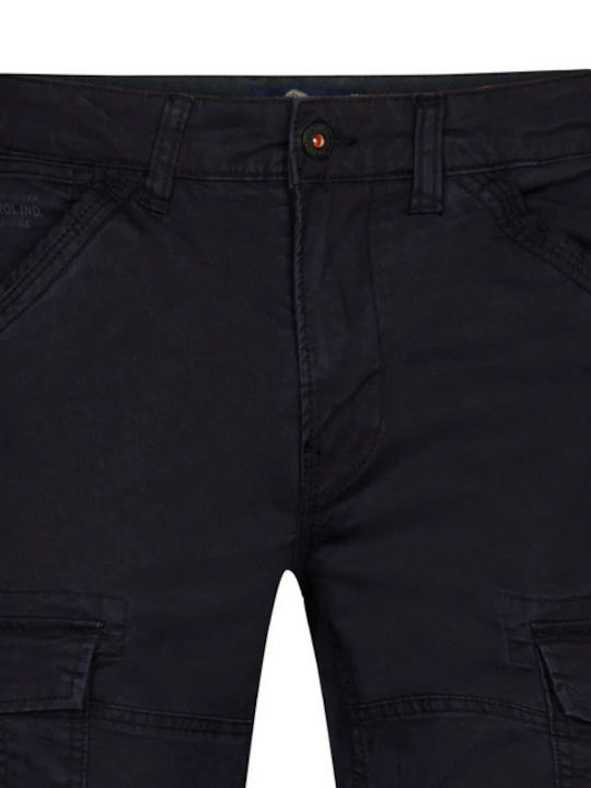 Trousers Cargo Elastic Dark Black