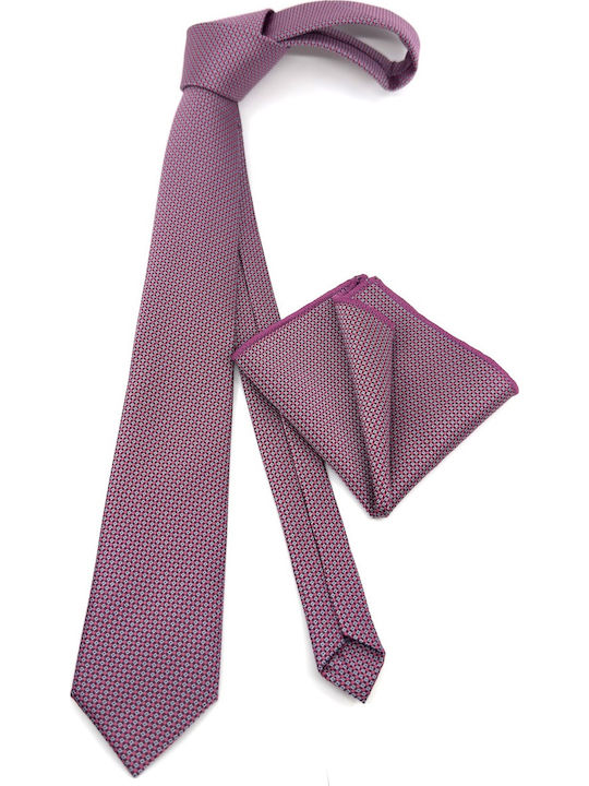Legend Accessories Men's Tie Set Printed in Red Color