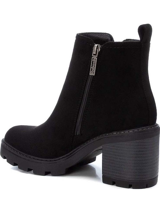 Women's Ankle Boots with Medium Heel Black
