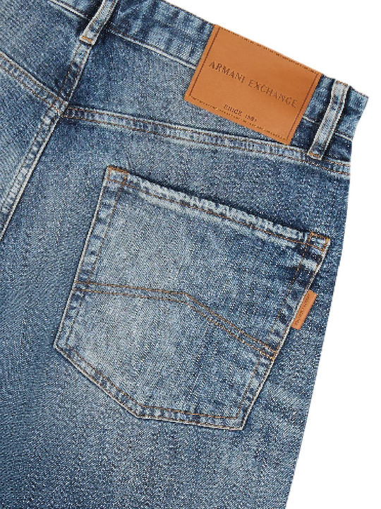 Men's Jeans Pants Elastic Blue