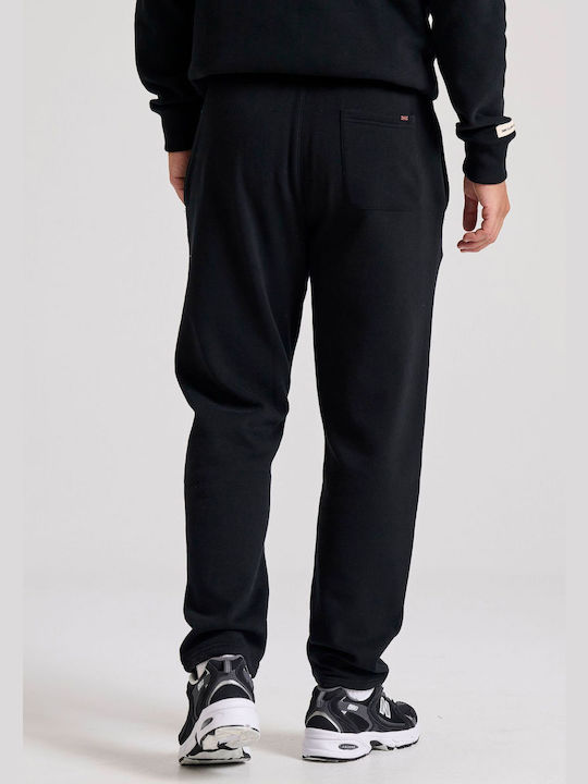 Funky Buddha Sweatpants with Elastic Black