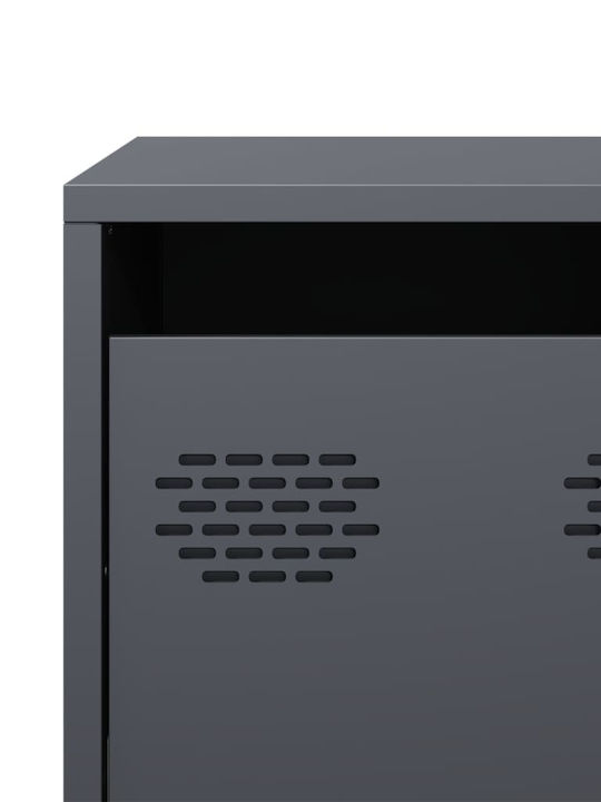 Έπιπλο Τηλεόρασης Μεταλλικό Ανθρακί Μ101.5xΠ39xΥ43.5cm