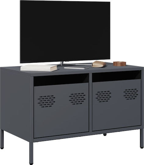 TV-Ständer Aus Metall Anthrazit M68xT39xH43.5cm