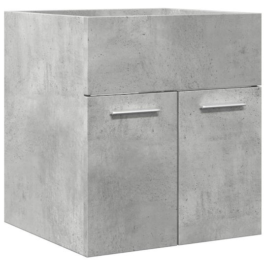 vidaXL Countertop without Sink with Mirror L41xW46xH38.5cm Gray