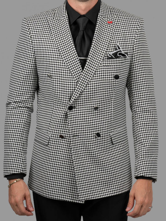 Dezign Men's Suit Jacket White