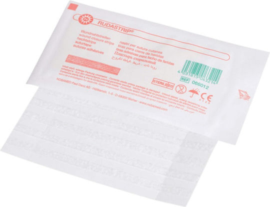 Rudastrip Wound Suture Strips 6mm X 100mm 1 Envelope 10 Strips