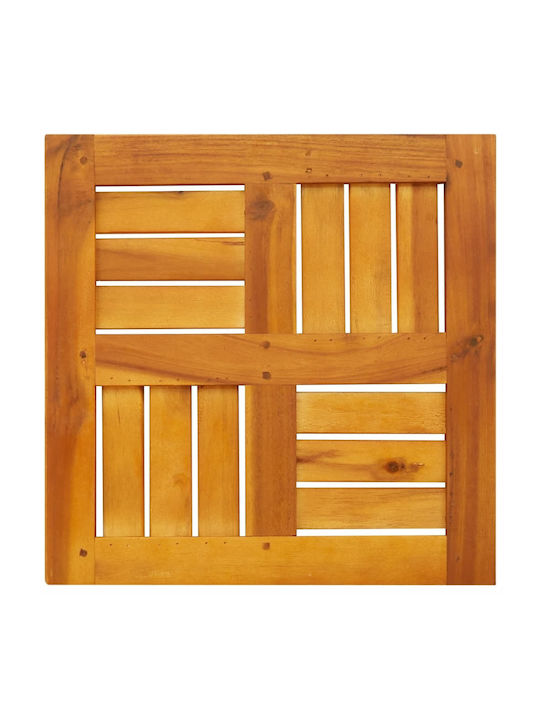 vidaXL Square Table Surface made of Solid Wood Brown 40x40x2cm 4004252 1pcs
