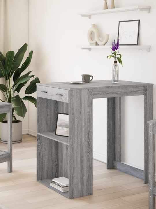 Table Bar Wooden Grey Sonoma 102x70x103.5cm