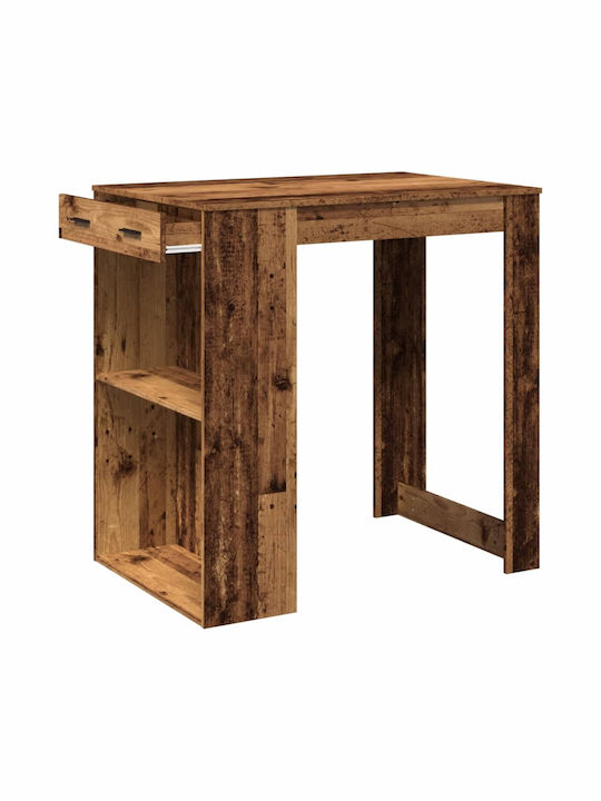 Table Bar Wooden Old Wood 102x70x103.5cm