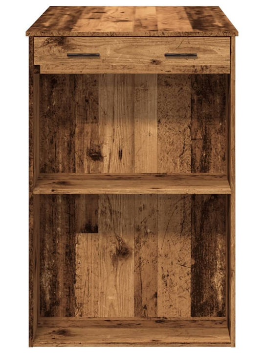 Table Bar Wooden Old Wood 102x70x103.5cm