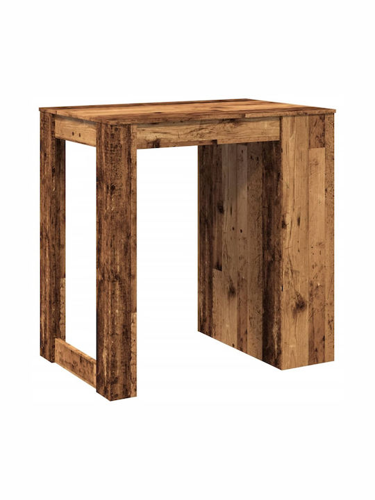 Table Bar Wooden Old Wood 102x70x103.5cm