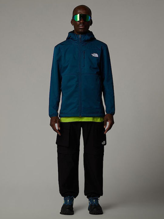 The North Face Quest Men's Winter Softshell Jacket Waterproof and Windproof Midnight Petrol