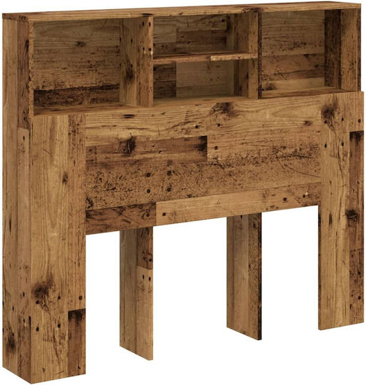 vidaXL Hölzernes Kopfstütze für Betten Braun 120x103,5cm