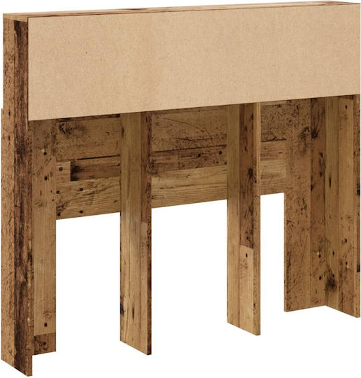 vidaXL Hölzernes Kopfstütze für Betten Braun 120x103,5cm