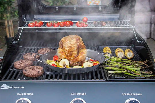 Sahara BBQ 10000413 Основа за Печене на Пиле от Неръждаема Стомана