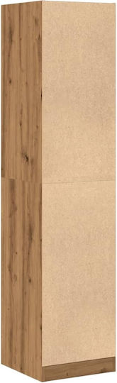 Office Drawer Made of Wood & Metal Brown 40x41x174.5cm