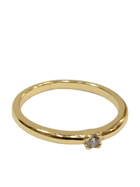 Prince Silvero Damen Ring mit Zirkonia aus Silber Vergoldet Prince Silvero Damen Ring mit Zirkonia aus Silber Vergoldet