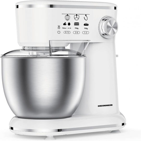 Heinner Stand Mixer 1000W with Stainless Mixing Bowl 5lt