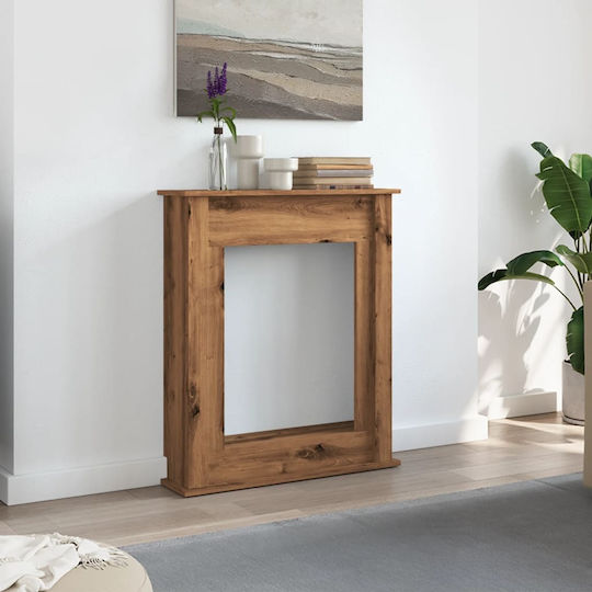 vidaXL Ξύλινη Πρόσοψη Τζακιού 75x87.5cm