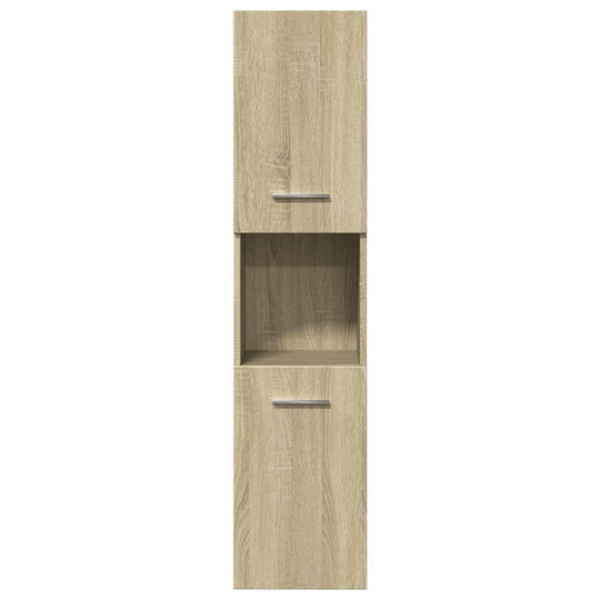 vidaXL Waschtisch mit Waschbecken, Spiegel & Säule L42xB18xH39cm Oaks