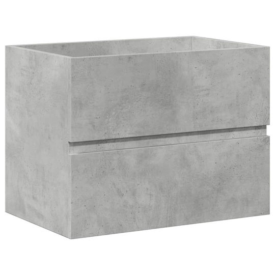 vidaXL Countertop with Sink L60xW45xH38.5cm Gray