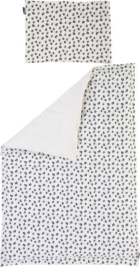 Childhome Set Copertă de Pătuț cu Față de Pernă Leopard 100x140cm.