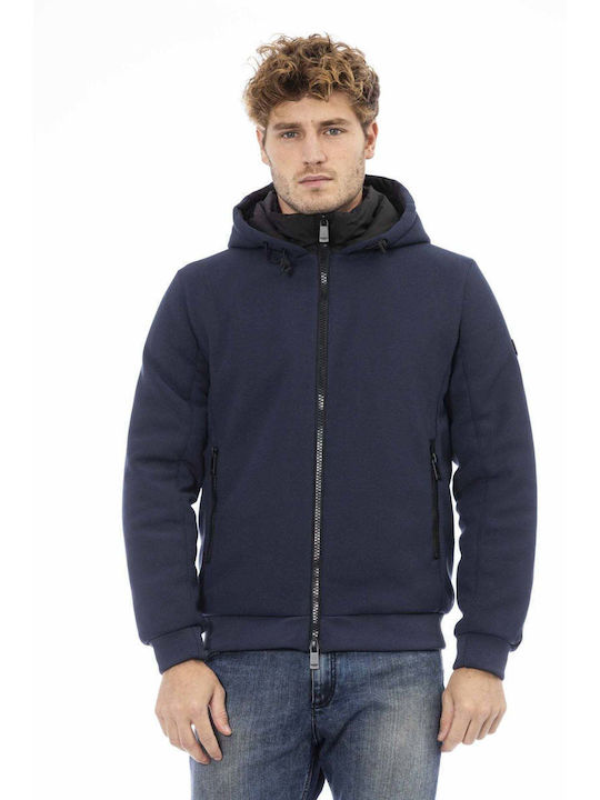 Baldinini Men's Winter Bomber Jacket Navy Blue