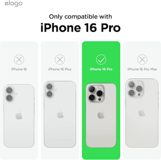 Elago Premium Liquid Umschlag Rückseite Silikon Lila (iPhone 16 Pro)