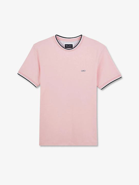 Eden Park Ανδρικό T-shirt Κοντομάνικο Pink