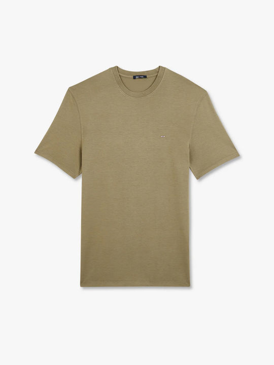 Eden Park Herren T-Shirt Kurzarm Khaki