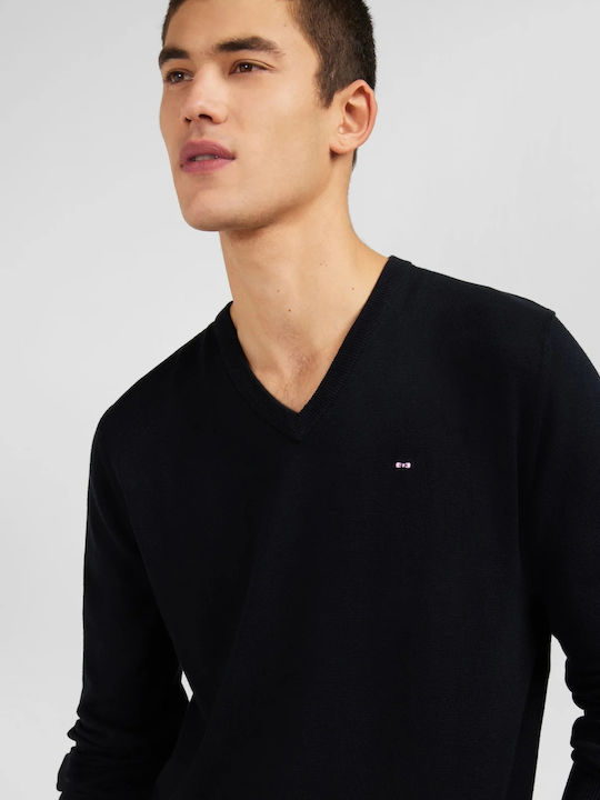 Eden Park Herren Pullover mit V-Ausschnitt Black