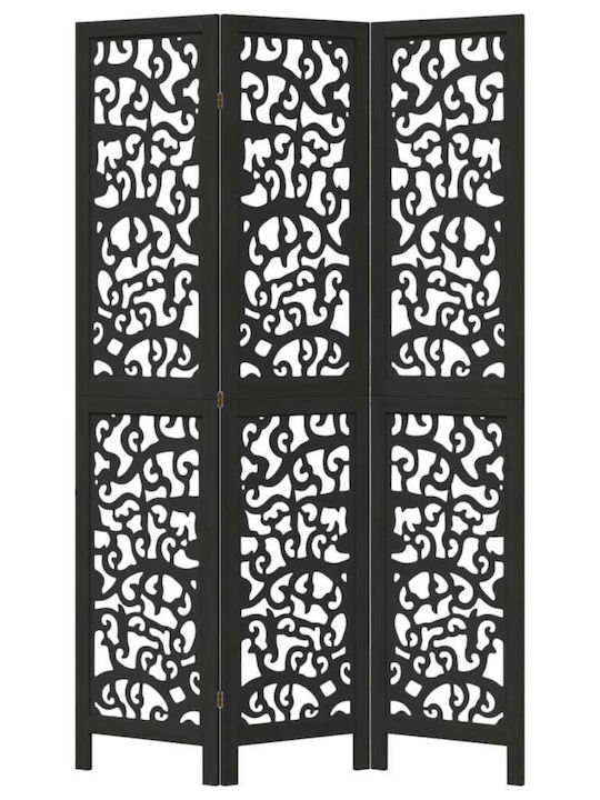 vidaXL Decorativ Paravan Lemn cu 3 Panouri 105x180cm