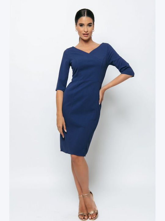 BelleFille Dress Wrap Navy Blue