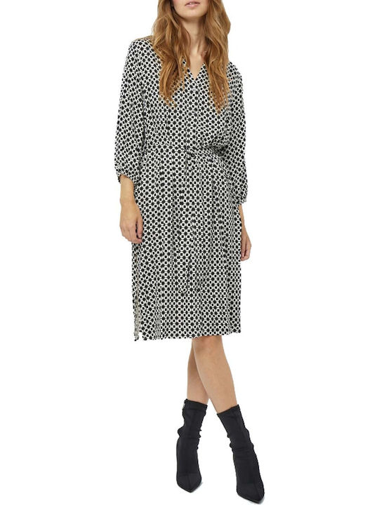 Peppercorn Midi Shirt Dress Dress Black