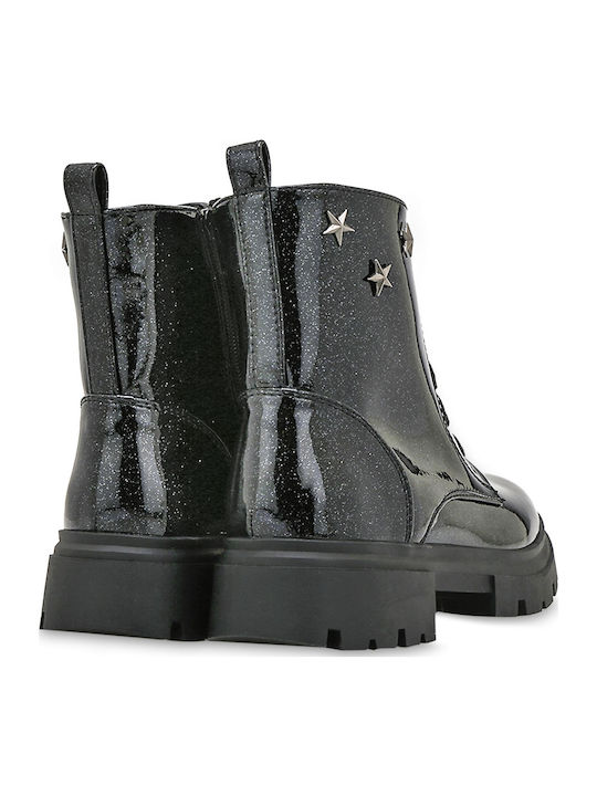 Kinderstiefel mit Reißverschluss Schwarz