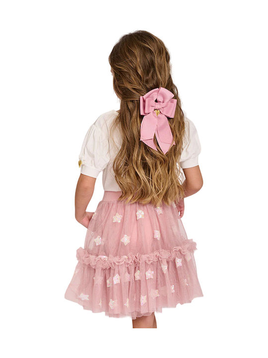 Angel's Face Kids Hair Clip Multicolour in Pink Color
