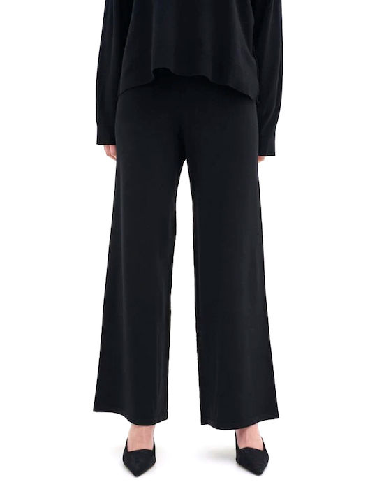 My Essential Wardrobe Women's Fabric Trousers Black