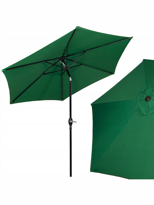 Umbrelă Rotundă Metalică Verde Φ2.5m