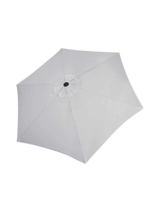 Umbrelă Rotundă Metalică Gri Φ2.6m