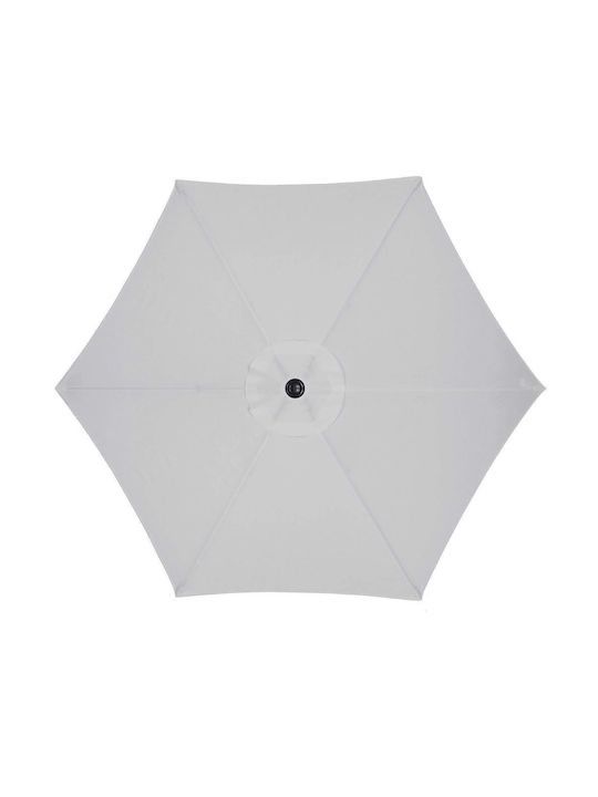 Umbrelă Rotundă Metalică Gri Φ2.6m